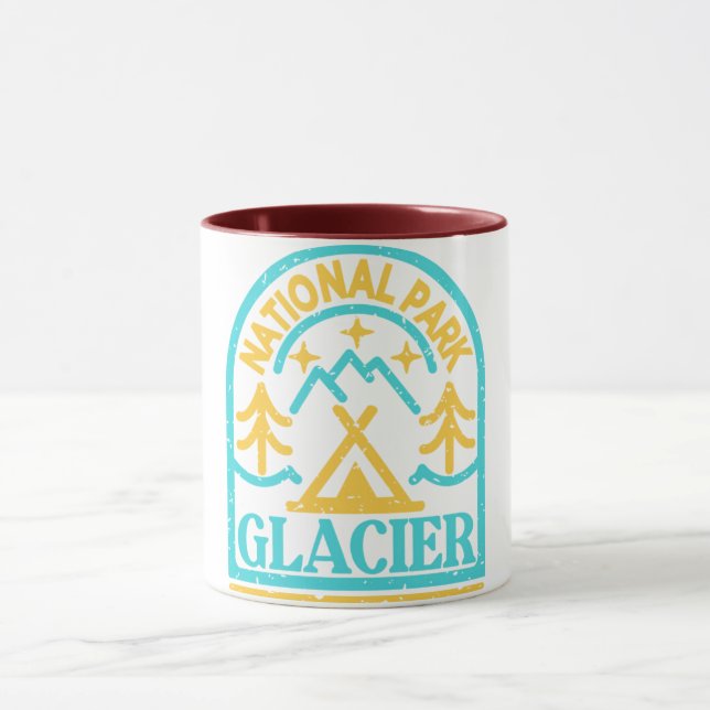 Parc national des Glaciers Monoline Mug (Centre)