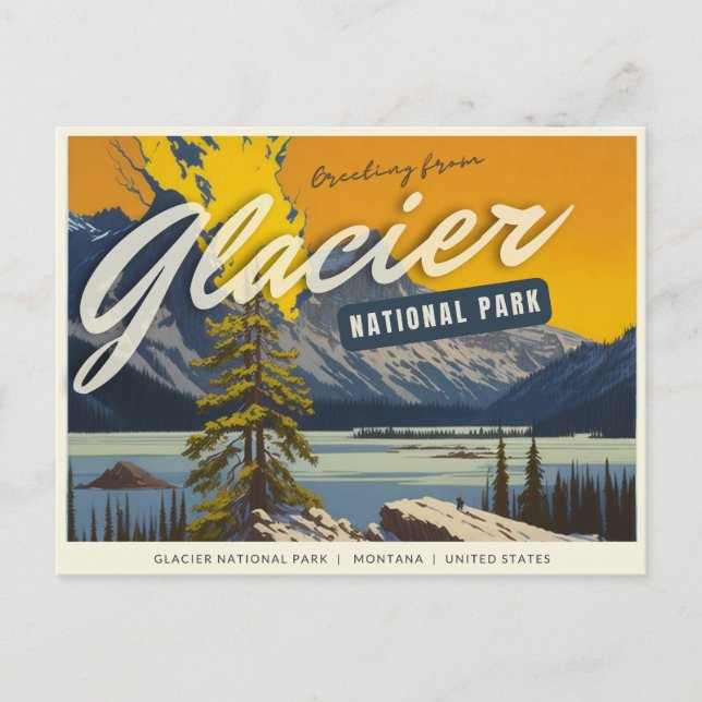 Parc national des Glaciers, Montana Carte postale (Devant)
