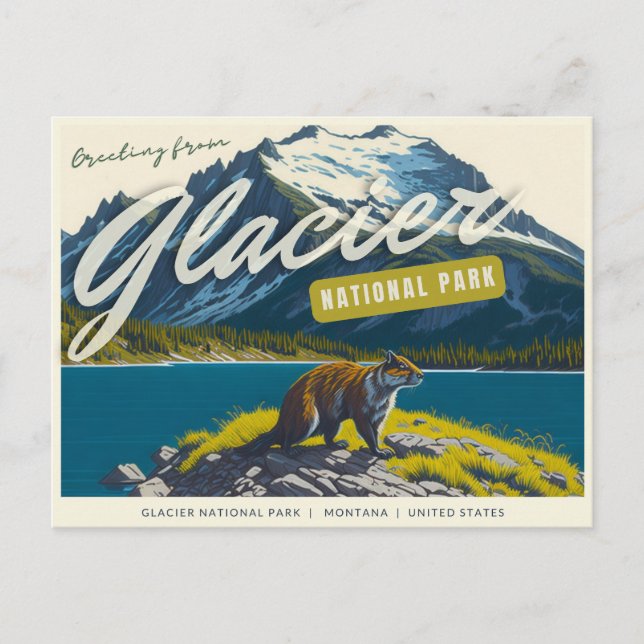 Parc national des Glaciers, Montana Carte postale (Devant)