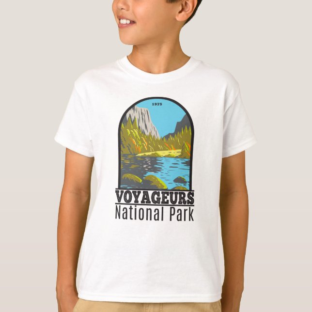 Parc national des Voyageurs Minnesota T-Shirt Vint (Devant)