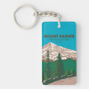 Parc national du Mont Rainier Washington Vintage