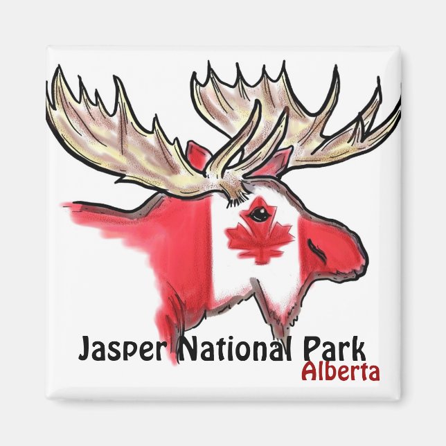 Parc national Jasper Aimant à wapitis Alberta Cana (Devant)