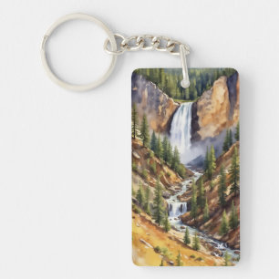 Parc national Yellowstone Artiste Point Aquarelle