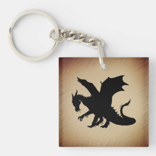 Parchemin rustique du dragon noir