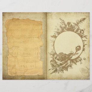 Parchemin vintage papier à papier à papier pour gr