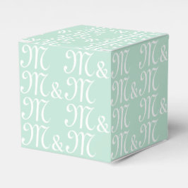 Pärchenanfänger-Monogramm-Meeresfrüchte-Minze Geschenkschachtel