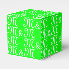 Pärchengrün für das Monogramm "Initials" Geschenkschachtel