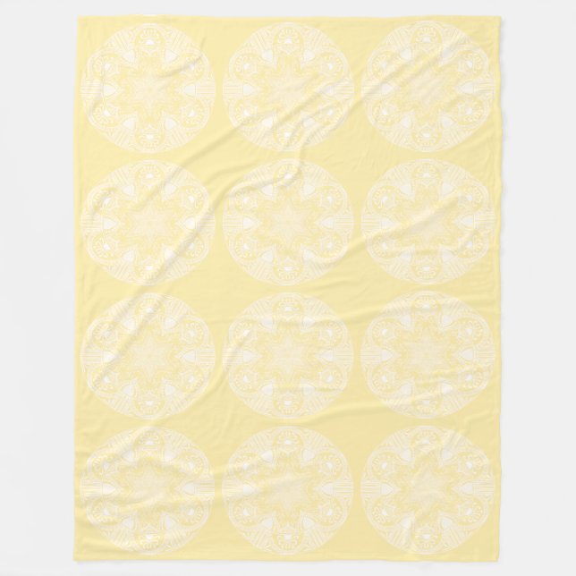 Parchment Mandala Fleecedecke (Vorderseite)