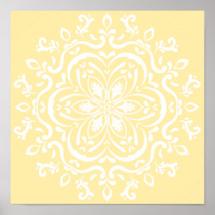 Parchment Mandala Poster