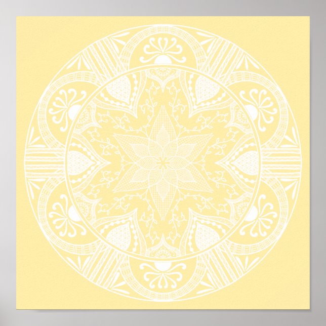 Parchment Mandala Poster (Vorne)
