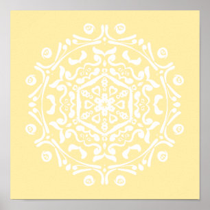 Parchment Mandala Poster