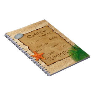 Parchment on Sand Background - Notebook Notizblock