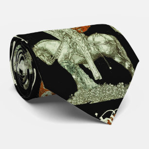 PARCIFAL AUF ANFRAGE VON HOLY GRAIL Schwarz-weiß R Krawatte