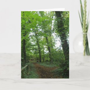 Parcourir la carte de voeux de la forêt verte