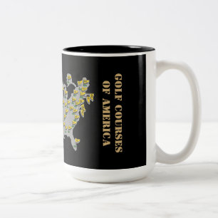 Parcours De Golf D'Amérique Carte Mug