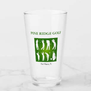 Parcours de golf personnalisé Tumbler en verre
