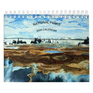 PARCS NATIONAUX COULEURS D'EAU 2025 CALENDRIER