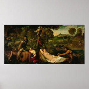 Pardo Venus oder Jupiter und Antiope Poster