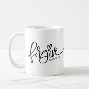 Pardonner Écriture Café Mug