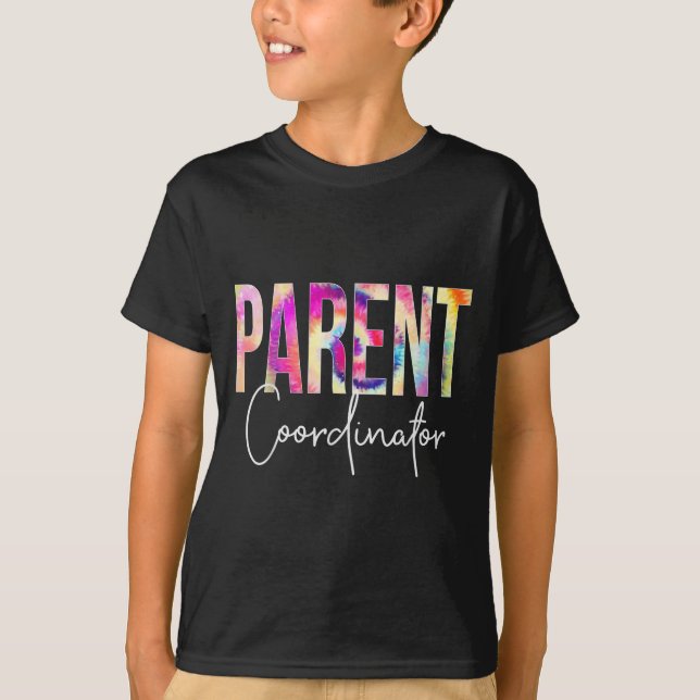 Parent Coordinator Tie Dye Back To School Apprecia T-Shirt (Vorderseite)