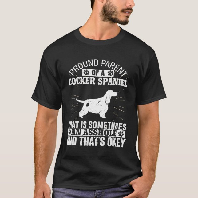 Parent of Cocker Spaniel Dog  for Men Women Dog T-Shirt (Vorderseite)