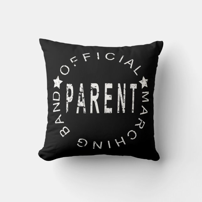 "Parent officiel de la bande Marching | Coussin dé (Recto)