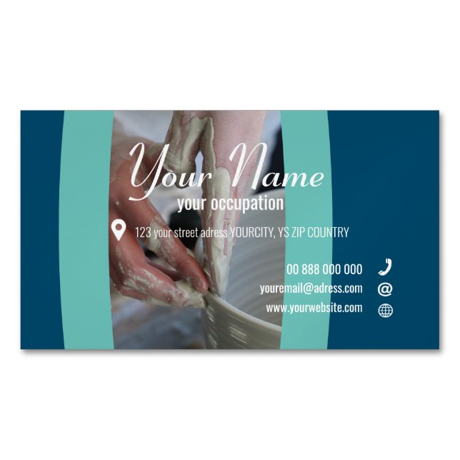 PARENTHESE ARTISAN Collection Business Card Magnet (Vorderseite)