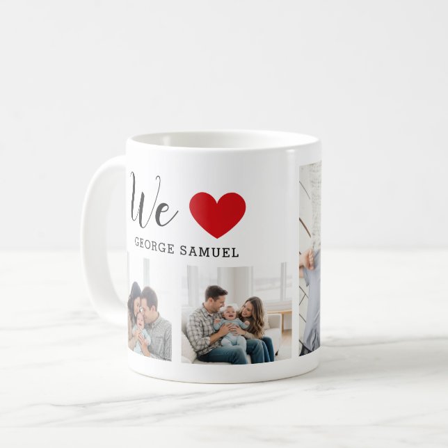 Parent's Love Custom Kaffeetasse (Vorderseite Links)