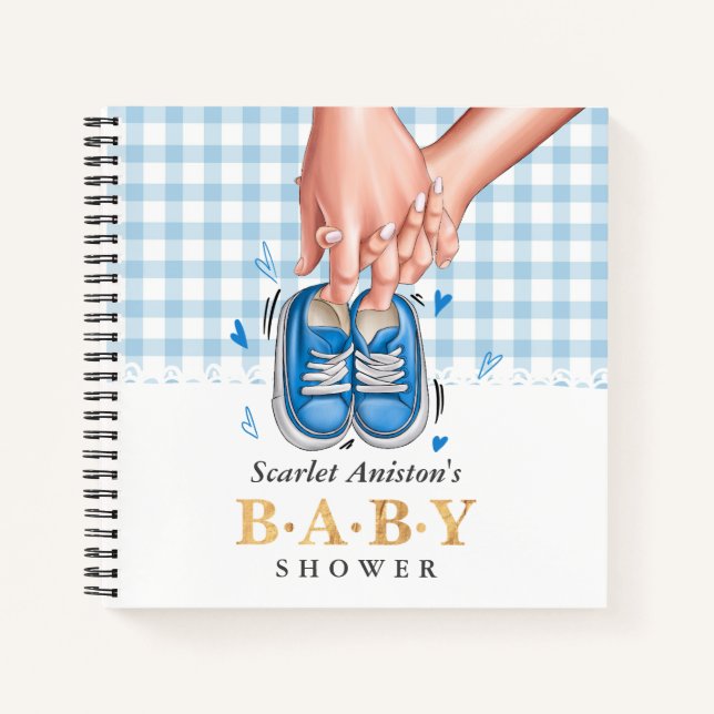 Parents Mains avec chaussures Baby shower Livre d' (Devant)