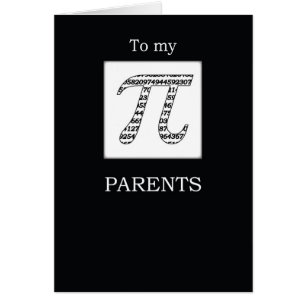 Parents Pi Day Noir