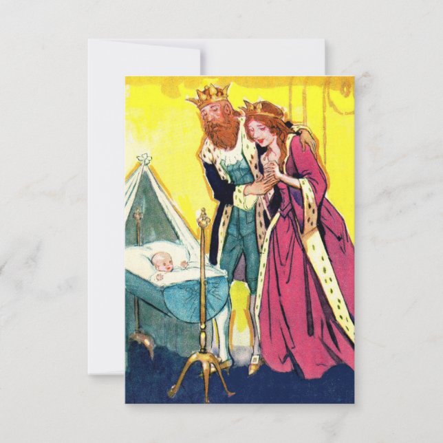 parents royaux et invitation baby shower royal pou (Devant)