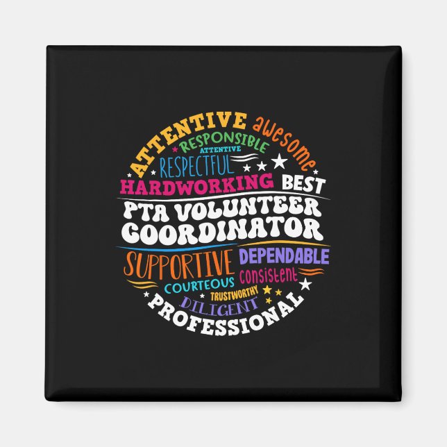 Parents Teacher Ociation Pta Volunteer Coordinator Magnet (Vorne)