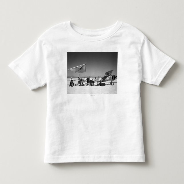 Paresev 1-A und Schleppseil-Flugzeug mit Crew und Kleinkind T-shirt (Vorderseite)