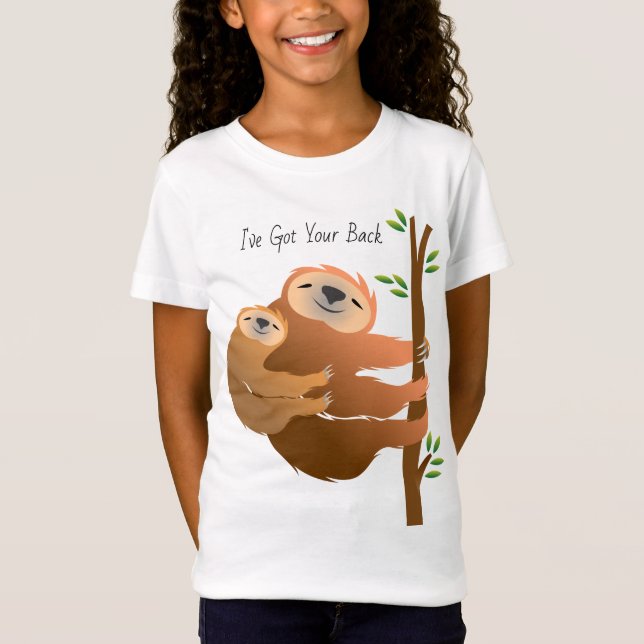Paresse de maman et de bébé "j'ai votre" T-shirt (Devant)
