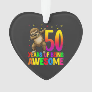 Paresseux d'anniversaire de 50 ans Dabbing 50e ann