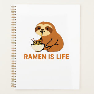 Paresseux mignon mangeant des ramen � Conception a