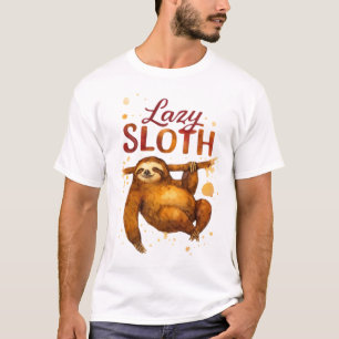 Paresseux paresseux en encre alcoolique T-Shirt Cl