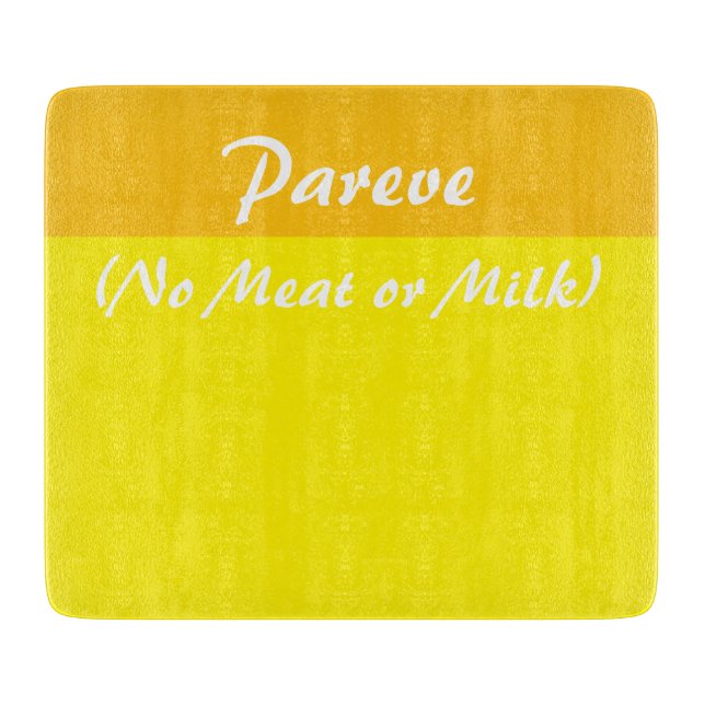 Pareve Kosher Kitchen Cutting Board Schneidebrett (Vorderseite)