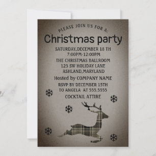Parfait, Belle, Invitation Reindeer de Noël