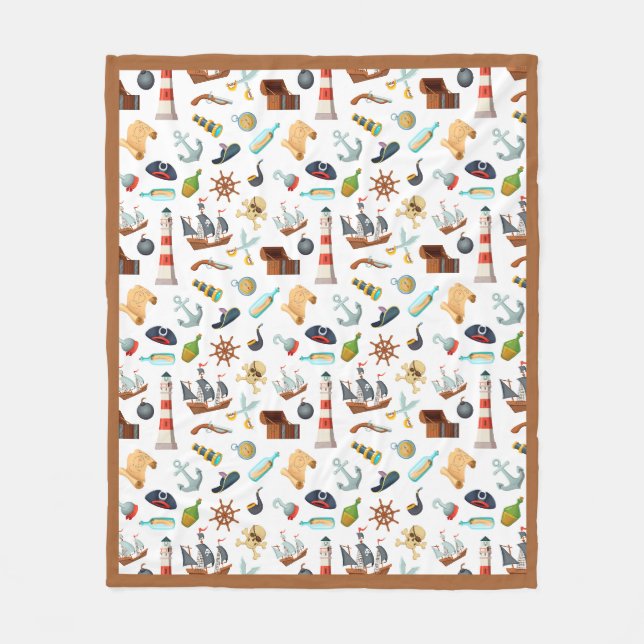 Parfait Motif de pirate polaire couverture (Devant)