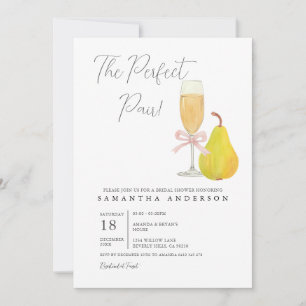 Parfait Paire Poire nuptiale Invitation
