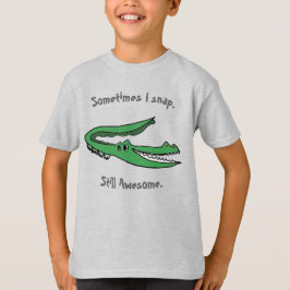 Parfois, je Snap Alligator T-Shirt - Kid-Drake