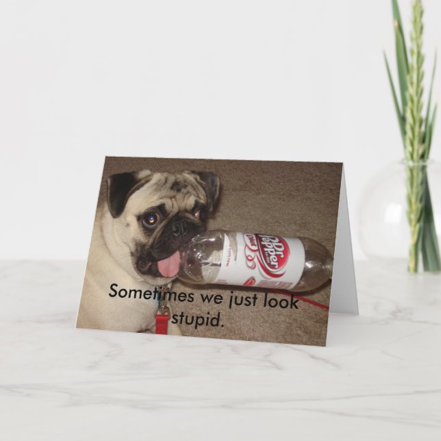 Parfois nous semblons juste la carte de voeux (Devant)