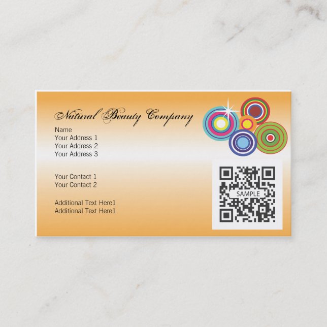 Parfum de modèle de carte de visite (Devant)