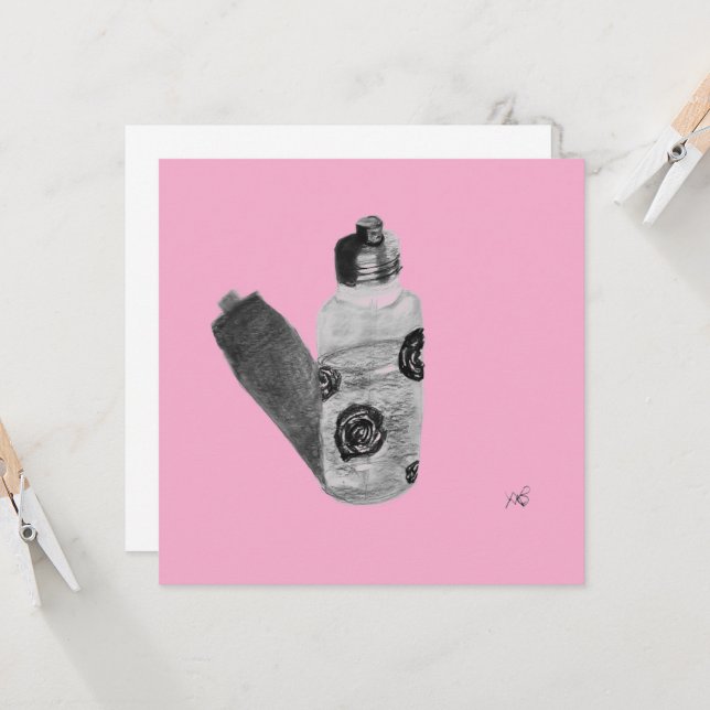 Parfum D'eau Karte (Vorderseite/Rückseite Beispiel)