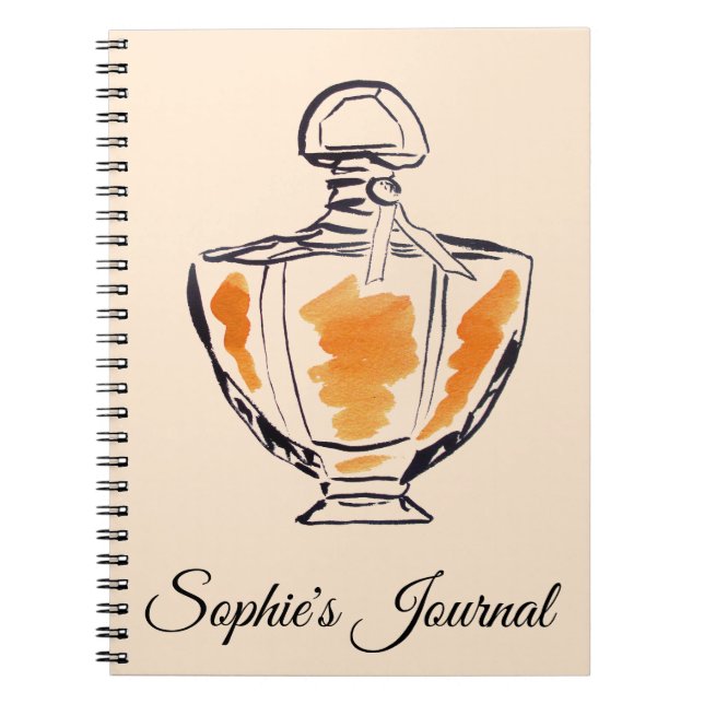 Parfüm Flasche Fashion Girl's Journal Notizblock (Vorderseite)
