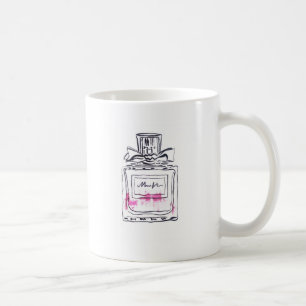 Parfüm Flasche Mode Aquarell Illustration Kaffeetasse