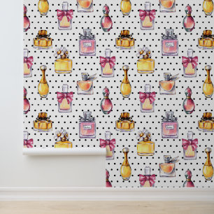 Parfum Flasche Muster Tapete