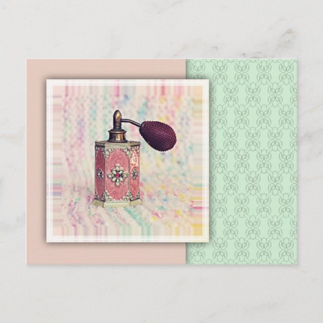 Parfüm Flasche Postkarte (Vorderseite)