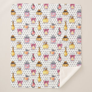 Parfum Flaschen-Muster Sherpadecke